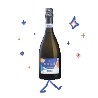 Happy White Wine Sticker by Bolé Wine
