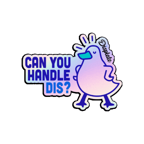 Duck Can You Handle This Sticker by Displate