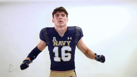 College Football Go Navy GIF by Navy Athletics