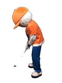 golfraak golfraak spotmascotte golfisaltijdraak Sticker