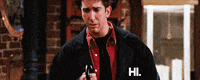 friends hi depressed ross friends tv GIF