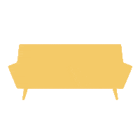 Living Room Bed Sticker by Brosa Design
