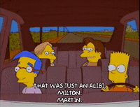 driving bart simpson GIF