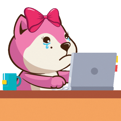 Dog Crying Sticker by BigBrains