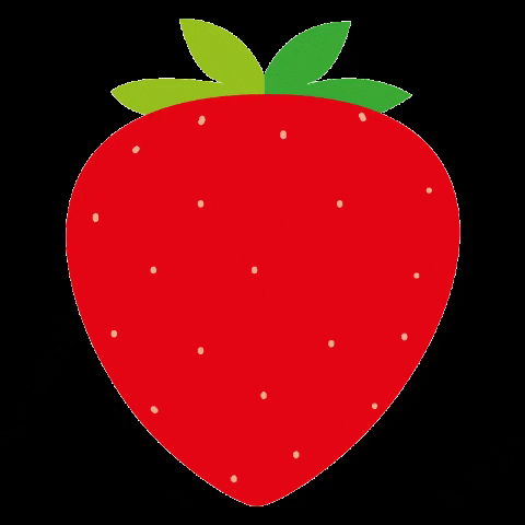 emco_cz giphygifmaker red simple strawberry GIF