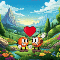 Oddsturgeon love happy heart friends GIF