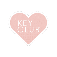 Key Club Heart Sticker by Key Club International
