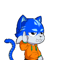 Cat Thinking Sticker by Toshithecat