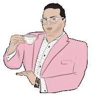 DanielPillaiOfficial tea blogger teatime spill the tea Sticker