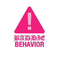 Behaviour Baddieb Sticker by Baddie B Lashes