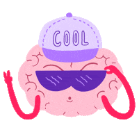 M-sense_by_Newsenselab sunglasses brain brainy cool brain Sticker