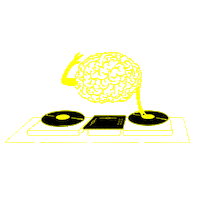 Dance Dj Sticker by Moon Jelly Agency