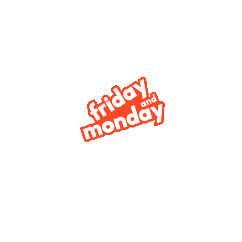 fri_n_mon giphyupload logo fm fridaynmonday Sticker