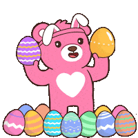 Easter Bunny Dance Sticker by BEARISH