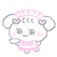 wooounoom dog pixel かわいい 犬 Sticker