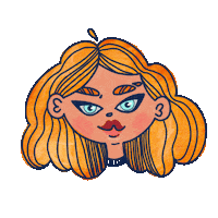 Girl Ginger Sticker