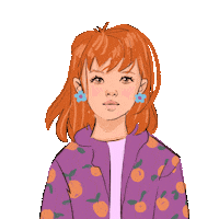 munino girl pink girlpower ginger Sticker