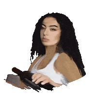 Charli Xcx Lettering Sticker by Espelho