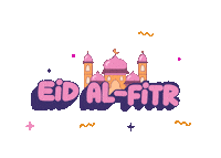 Praying Eid Al Fitr Sticker