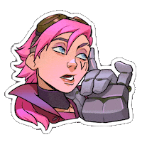 Bored Pink Sticker by League of Legends