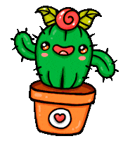 Cactus Sticker by Garbi KW