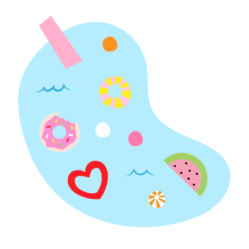 Happy Pool Party Sticker by Katie Thierjung / The Uncommon Place