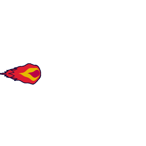 Fire Ball Burn Sticker by Vishav Arora