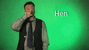sign language hen GIF by Sign with Robert