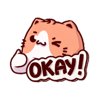 budjifriends cats okay gotcha got it Sticker