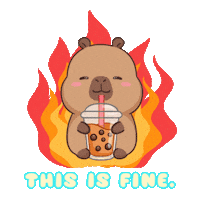 On Fire Ok Sticker