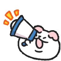 Listening Hello Sticker