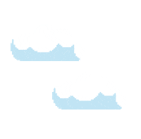 Pixel Clouds Sticker by Catsmart Marketing