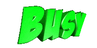 busy text Sticker