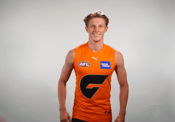Happy Lachie Whitfield GIF by GIANTS