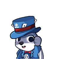 Bunny Hat Sticker by Dewapoker Official
