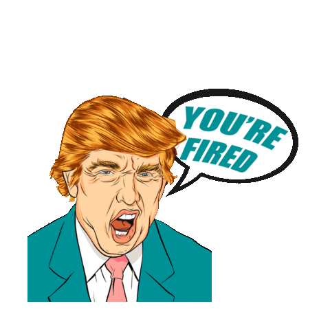 go you're fired STICKER by imoji