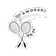 NUSIFG badminton swoosh ifg nusifg Sticker