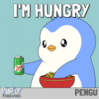 Hungry Fast Food GIF by Pudgy Penguins