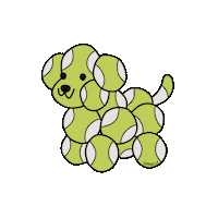 Dog Fetch Sticker