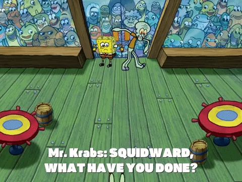 season 5 the two faces of squidward GIF by SpongeBob SquarePants
