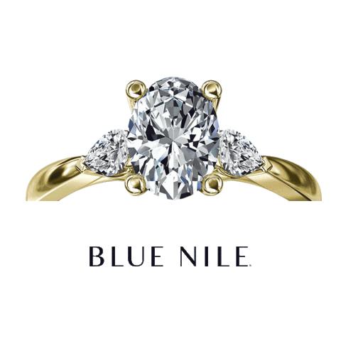 bluenilediamond diamond ring halo diamonds Sticker