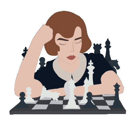 Chess Gambit Sticker