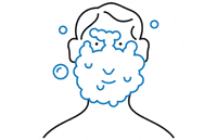 hapostrophe self care shower shaving harrys GIF