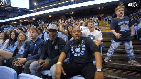 Excited Lets Go GIF by UNC Tar Heels