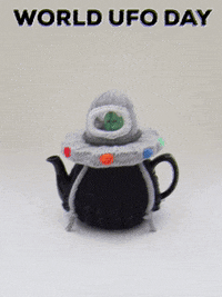 Flying Saucer Aliens GIF by TeaCosyFolk
