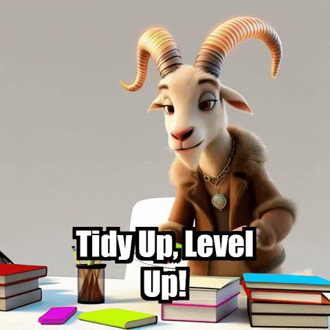 Tidy Up GIF by Radiantelope