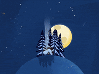 grafboika winter stars night home GIF