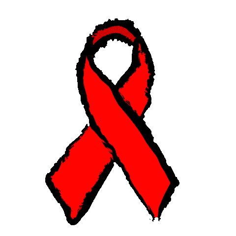 Red Ribbon World Sticker by Condomerie