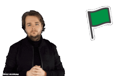 Approve Green Flag Sticker