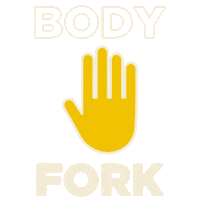 CraveFoodsCA hand fork forking crave foods Sticker